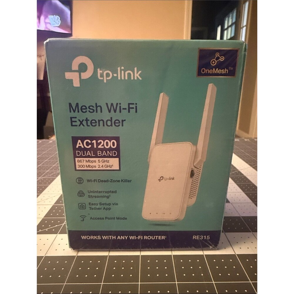TP-Link AC1200 Mesh WiFi Range Extender RE315 Dual Band OneMesh New